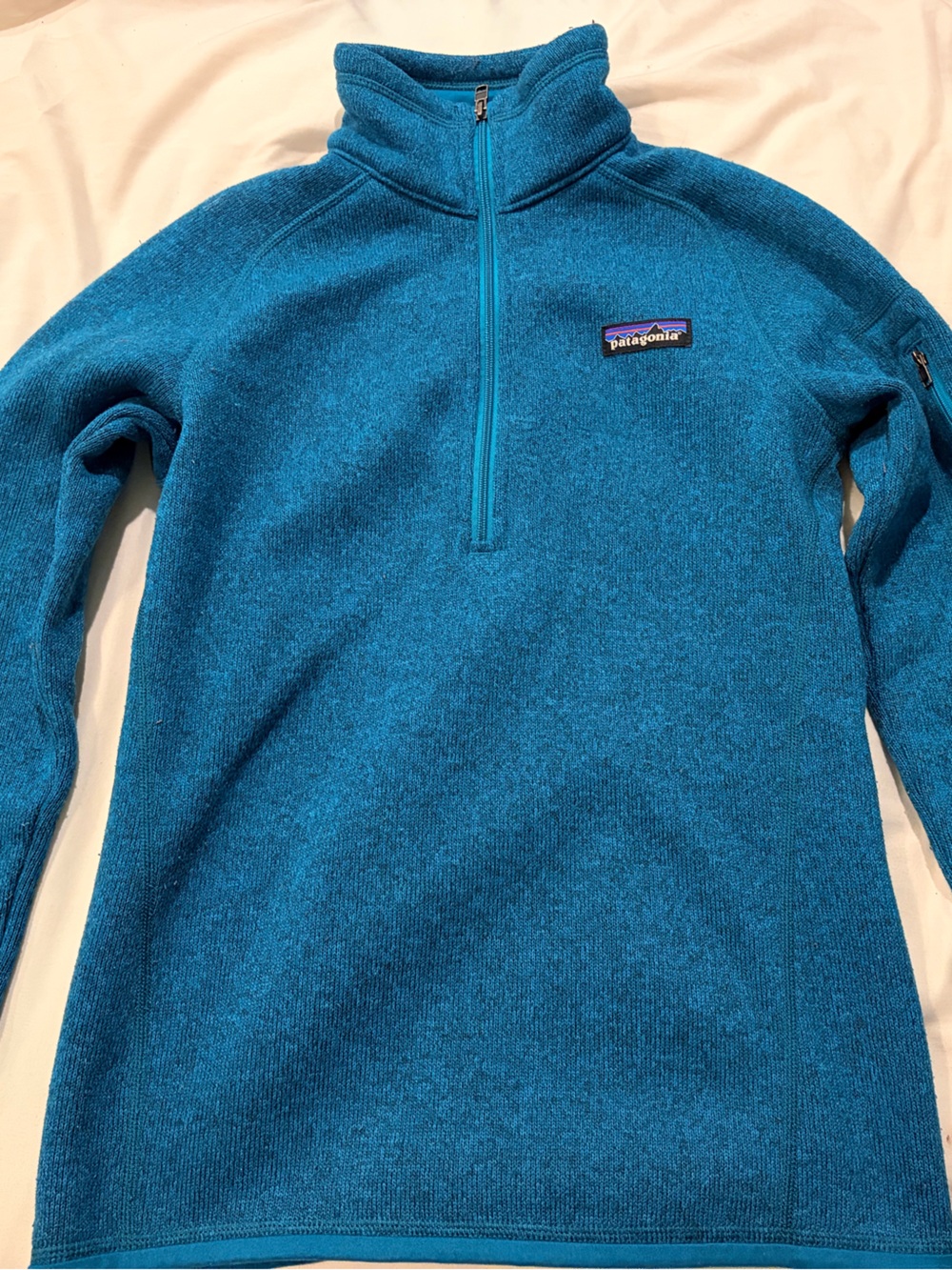 Patagonia Women's Teal Blue Half-Zip Fleece Pullover